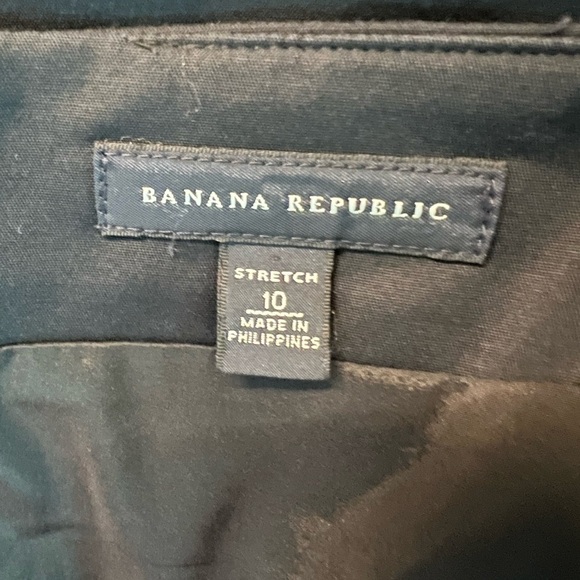 BANANA REPUBLIC WOMEN’S BLACK A-LINE ZIPPERED LINED SKIRT SIZE 10 - Picture 8 of 9